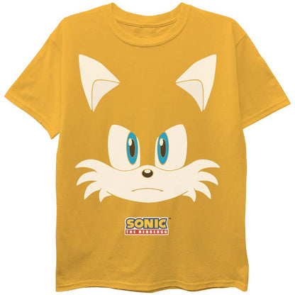 Sega Sonic The Hedgehog Boys - Paquete de 3 Camisetas Sonic, Colas, Nudillos Camiseta Niños