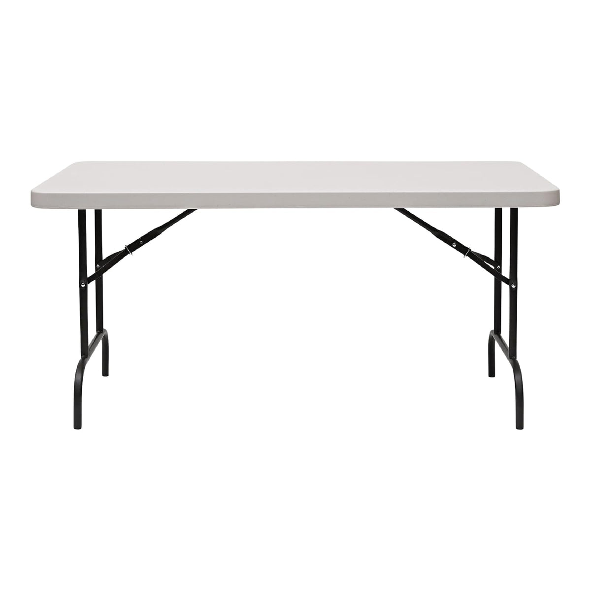 Mesa plegable Iceberg de 30" x 60", platino, serie Indestructible TOO 500 (HECHO EN EE. UU.)