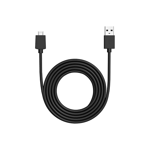 Cable de alimentación USB-A a Micro USB Ring de 3 metros para Indoor Cam - Negro