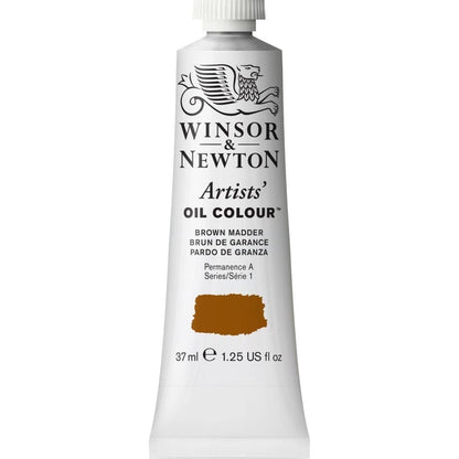 Winsor & Newton Artists' Oil Colour Pintura al Óleo Profesional, 37 ml - 37-ml Tube - Marrón (Brown Madder)