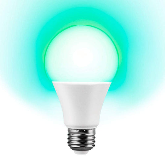Estevez Foco Inteligente LED Wi-Fi Multicolor Dimeable desde App Compatible con Alexa y Google Home | Tipo A19 de 9 Watts, Entrada 26, 2.4 GHz, 87LM, 127V~ 60Hz | Temporizador para Encedido y Apagado