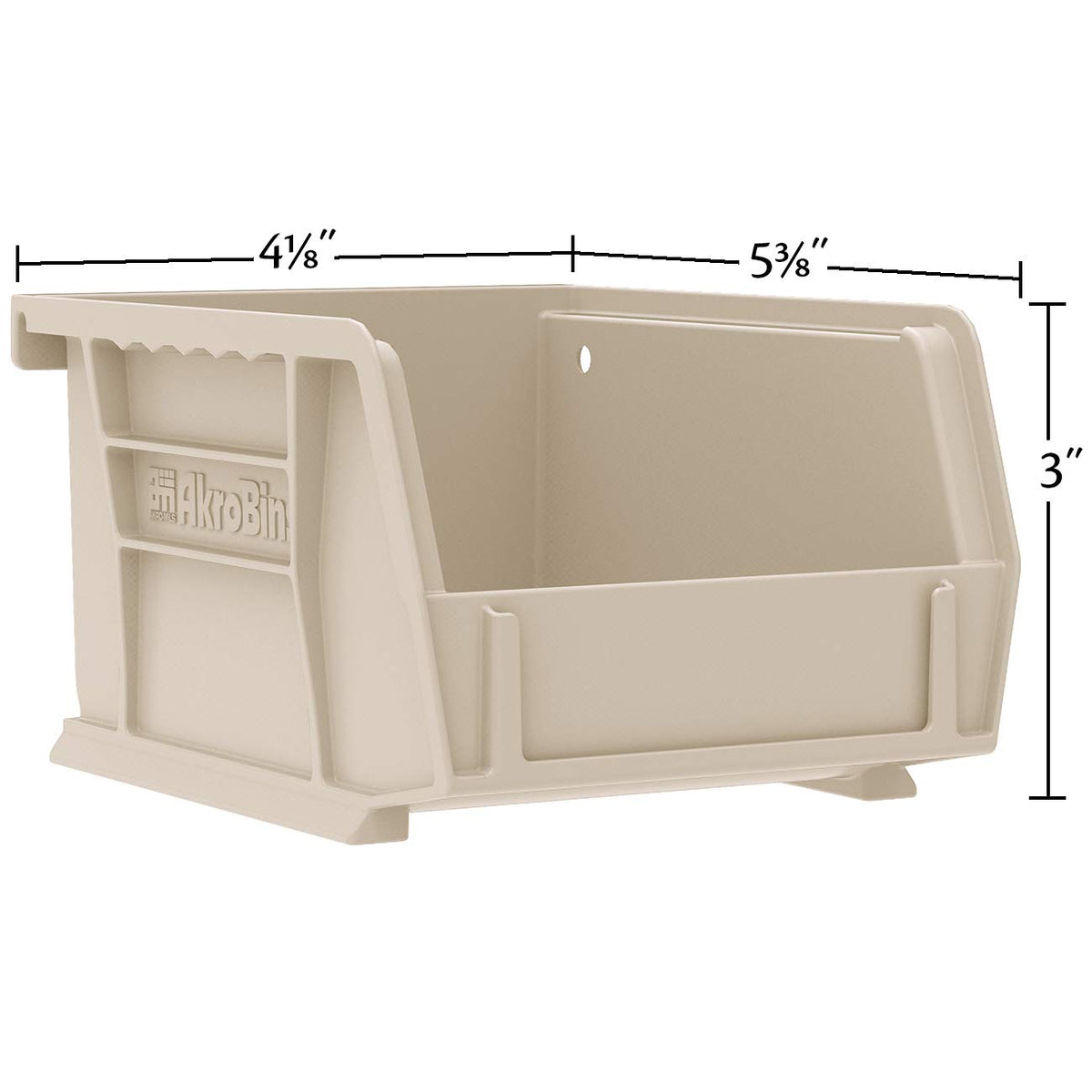 Akro-Mils 30210 Plastic Storage Stacking Hanging Akro Bin, 5-Inch by 4-Inch by 3-Inch, Yellow, Case of 24