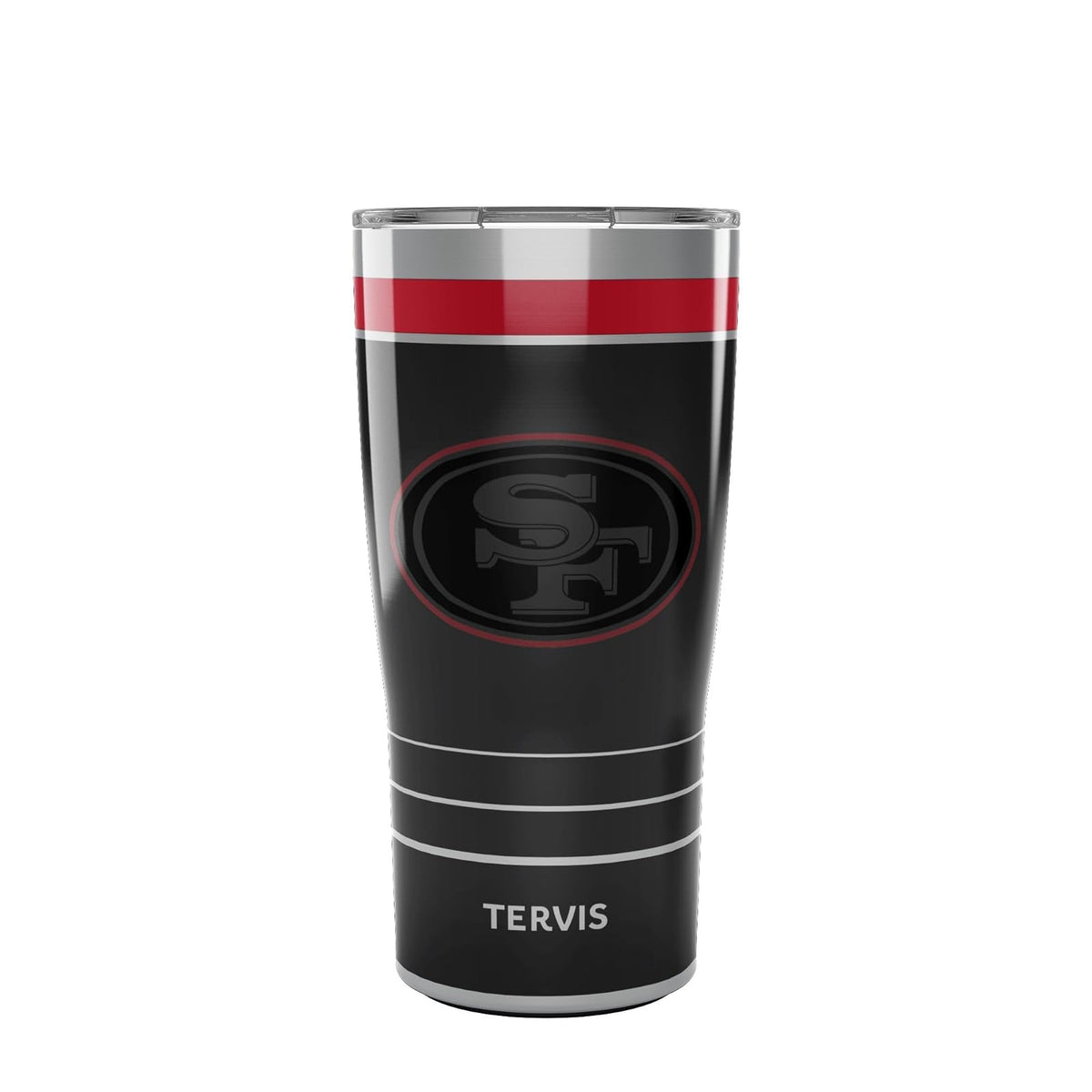 Tervis Traveler NFL San Francisco 49ers - Vaso aislado de triple pared para viaje que mantiene las bebidas frías y calientes, 20 onzas, acero inoxidable