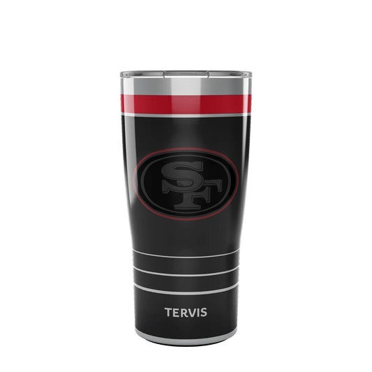 Tervis Traveler NFL San Francisco 49ers - Vaso aislado de triple pared para viaje que mantiene las bebidas frías y calientes, 20 onzas, acero inoxidable