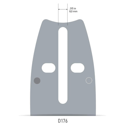 Oregon AdvanceCut Combo Barra y Cadena de Motosierra | 50.8 cm, paso 3/8 pulgadas, calibre 0.04 pulgadas, 70 eslabones, compatible múltiples marcas