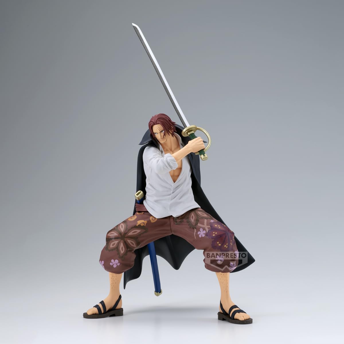 Banpresto - One Piece Shanks Grandista Figura de colección 8.7 Pulgadas - Estatuilla Anime con Espada, Pose dinámica y Acabado Premium para exhibición
