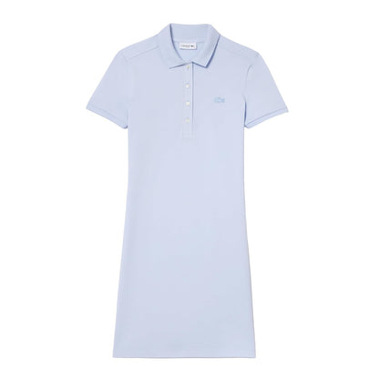 Lacoste Vestido Polo Slim Fit Mujer - 34 - Azul Claro