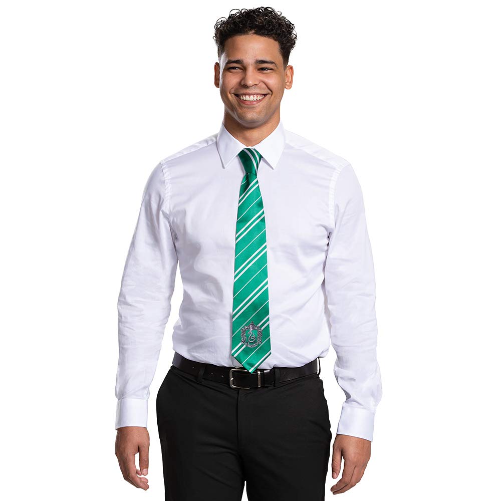 Accesorio Oficial Harry Potter, Corbata Slytherin para Adulto, Wizarding World, Unitalla