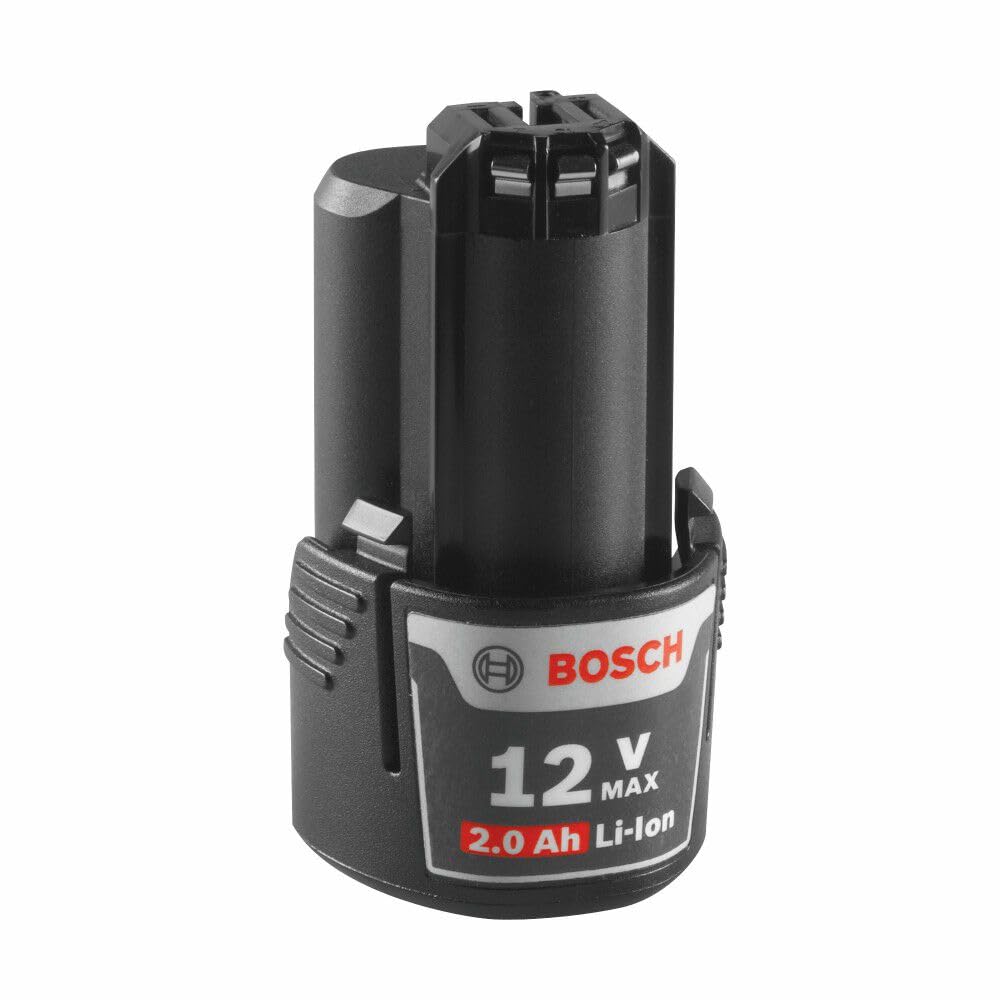Bosch BAT414 12-Volt Max Lithium-Ion 2.0Ah High Capacity Battery | Compatible con PS20, PS21, PS31, PS41 | Indicador de potencia integrado | Soporte de carga rápida