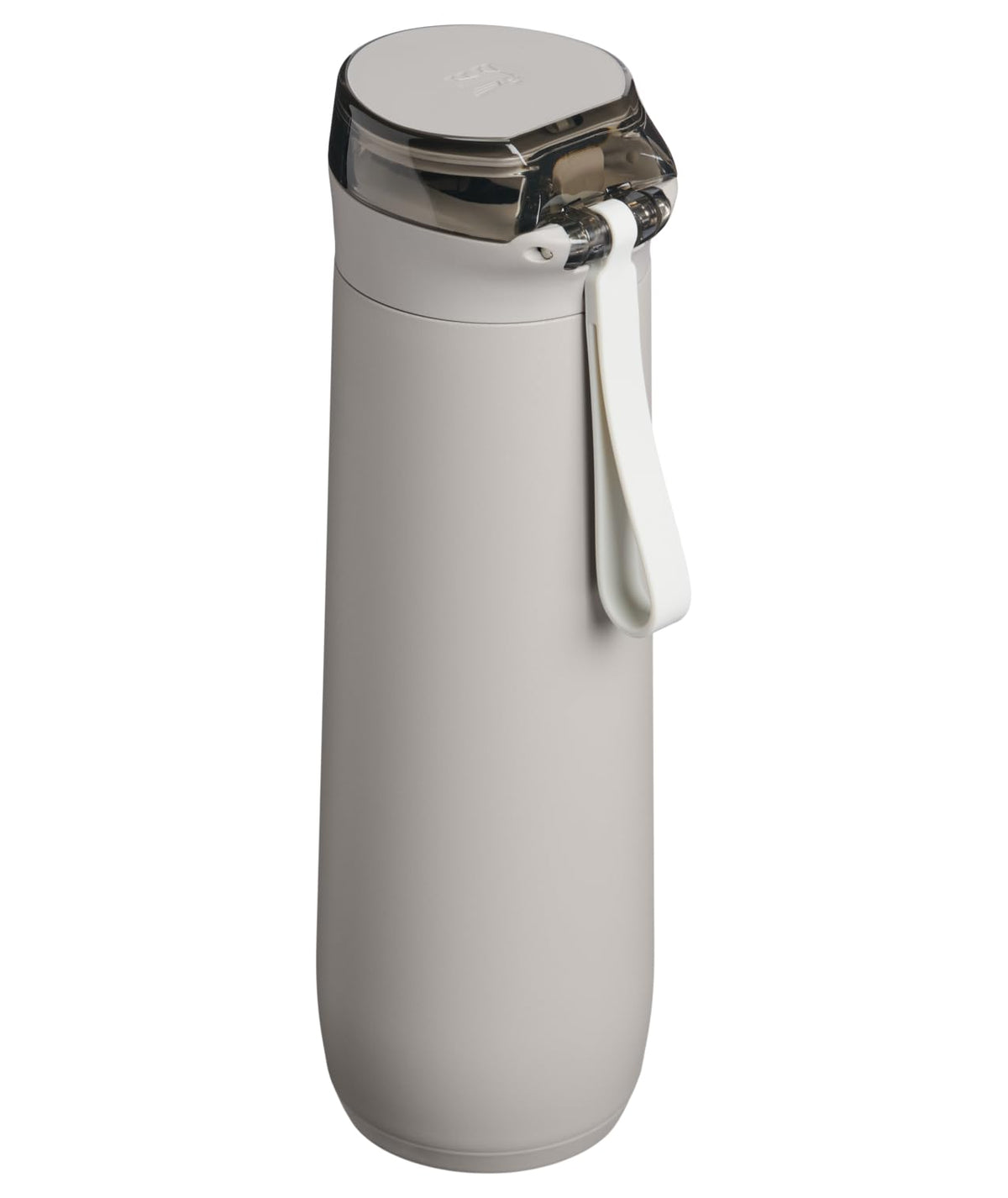 STANLEY Flowstate - Botella de resorte, 567 g, ceniza | Botella de agua a prueba de fugas con correa de transporte y tapa de bloqueo abatible | Acero inoxidable aislado | Se adapta