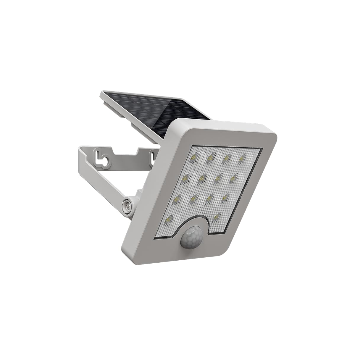 Tecnolite - Lámpara Solar LED 4 W, Luz de Día, Dirigible, Sensor de Movimiento, IP65
