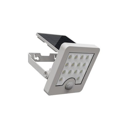 Tecnolite - Lámpara Solar LED 4 W, Luz de Día, Dirigible, Sensor de Movimiento, IP65