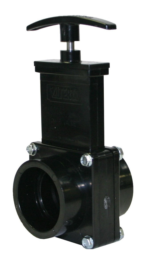 Valterra 7101 ABS Gate Valve, Black, 1-1/2 Slip