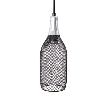 Philco Luminario Zenith Cromo Negro. Cuerpo de metal negro para suspender, base E26, acabado en cromo birllante, exclusivo para interiores. Cable de suspensión de 1 metro