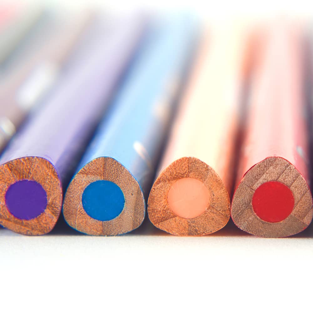 Pelikan Lápices de Colores Triangulares Jumbo con 18 piezas, Colores Surtidos, Mina de 5mm y Caja de Cartón