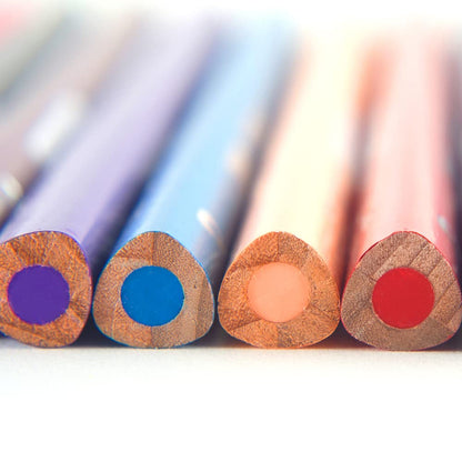 Pelikan Lápices de Colores Triangulares Jumbo con 18 piezas, Colores Surtidos, Mina de 5mm y Caja de Cartón