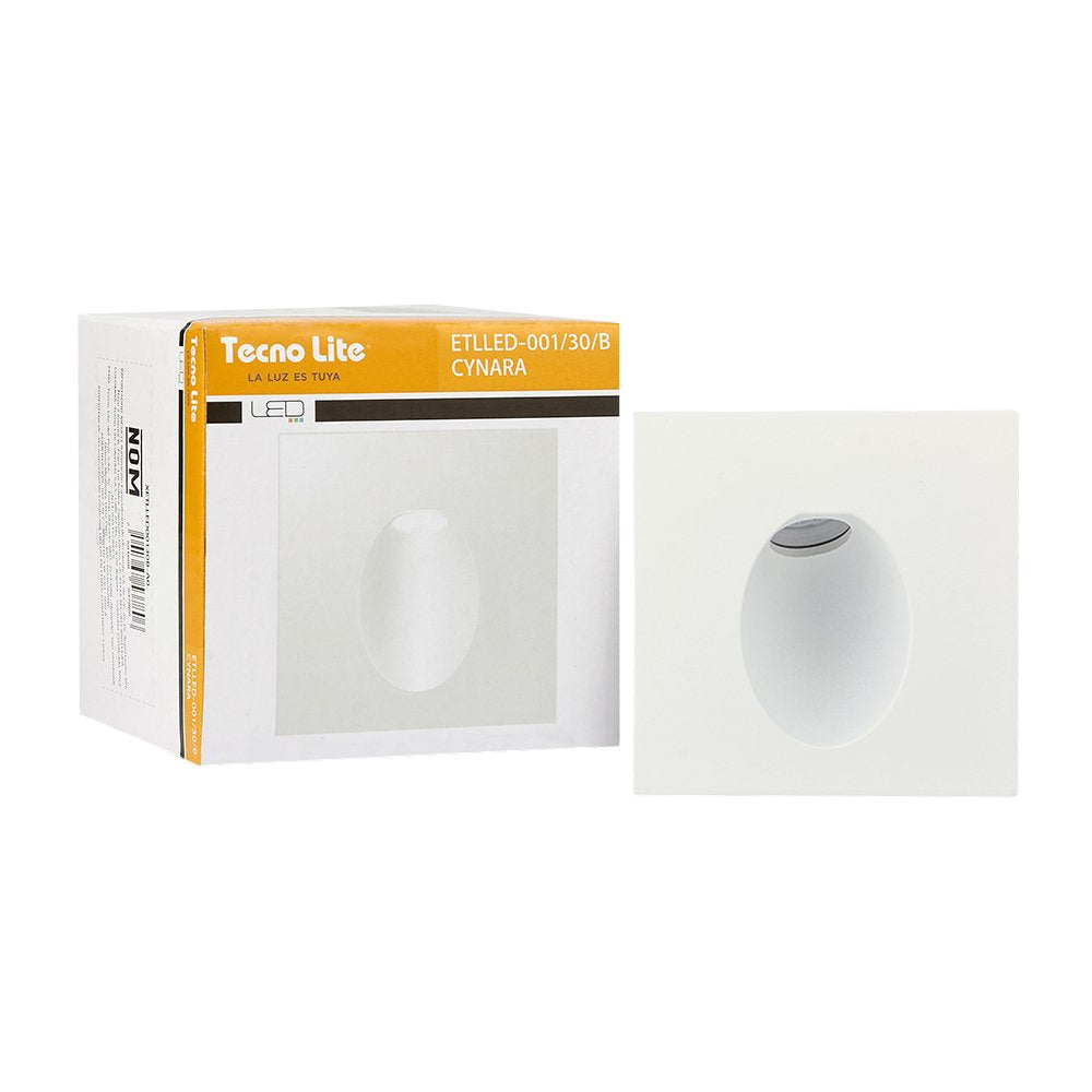 Tecnolite - Lámpara Interior Luz de cortesía para Pared, LED Integrado con 3 Watts de Potencia, Luz Cálida Brillante. Iluminación Interior