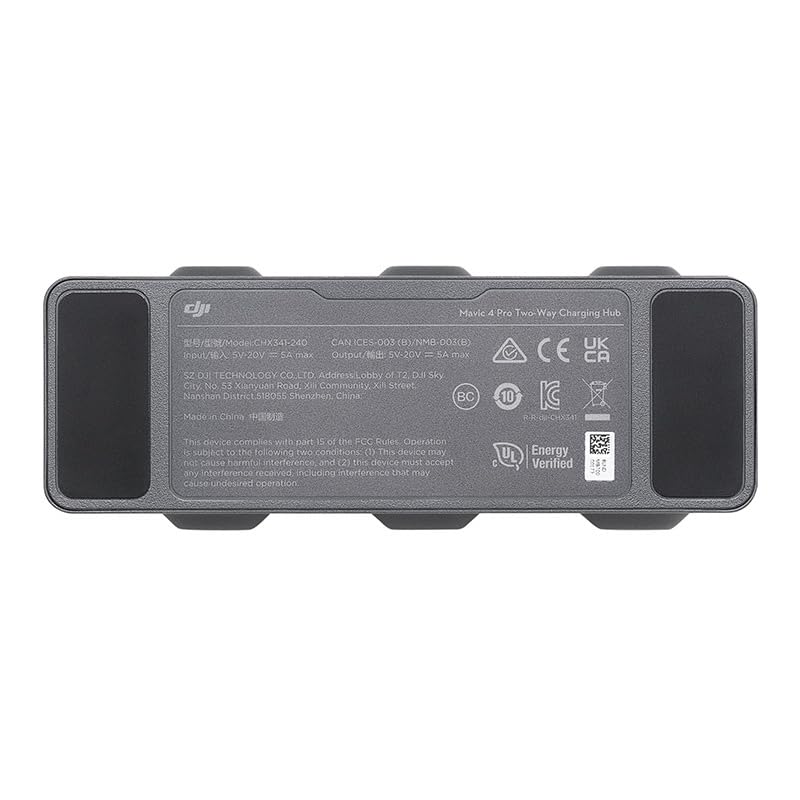 DJI Centro de Carga en Paralelo Mavic 4 Pro, Compatibilidad: Batería de Vuelo Inteligente Mavic 4 Pro, Adaptador de Corriente 240 W Mavic, Adaptador de Corriente USB-C 100 W