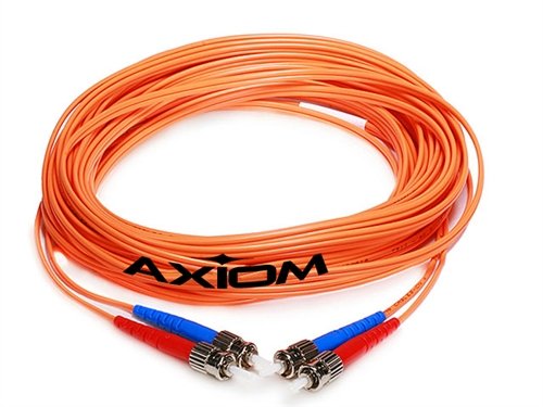 Axiom Upgrades LCLCMD6O-9M-AX Fiber Optic Cable LC/LC Multimode Duplex OM1 62.5/125 9m