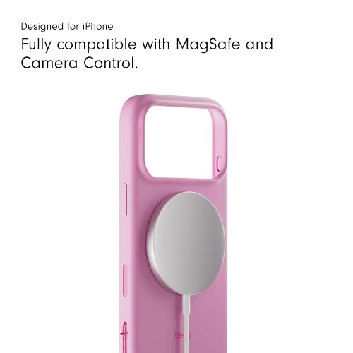 Beats - Funda en Modo Horizontal con MagSafe de Beats para el iPhone 17 Pro con Control de la Cámara, Soporte y Correa, Acabado Mate con Forro de Microfibra – Rosa Mineral