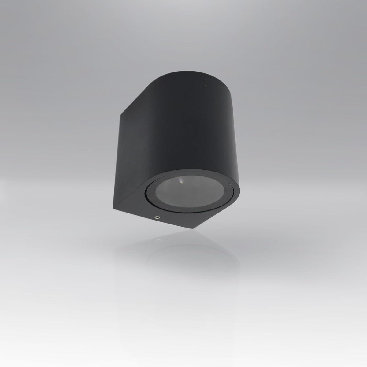 Lampara De Pared Artlite ADE-003, Color Negro, Cilindro, Exterior, Base GU10, Materiales de Alta Resistencia,