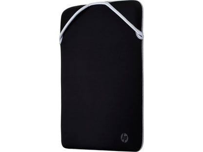 HP Funda para Laptop Reversible 15.6", Diseño Delgado, Doble Vista, Material Neopreno, 39.6 cm, Negro/Plateado (2F2K5AA)