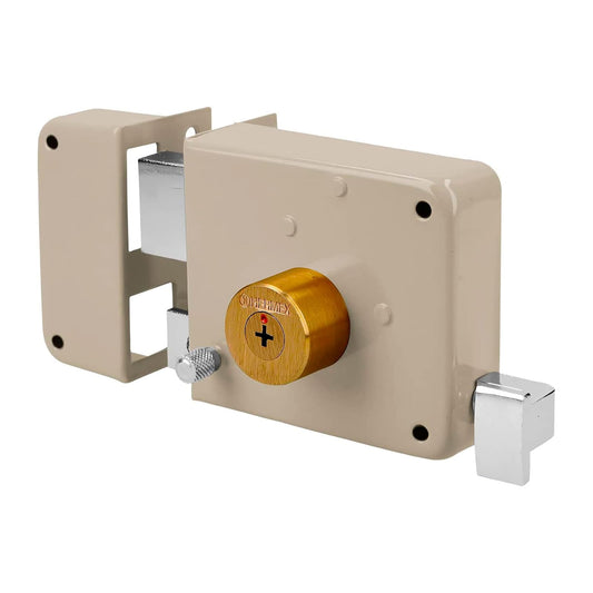 Hermex CS-80I, Cerradura de sobreponer clásica (izquierda), llave tetra