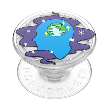 PopSockets - Empuñadura para teléfono con Soporte expandible, Agarre calcomanía, translúcido de Mente Abierta
