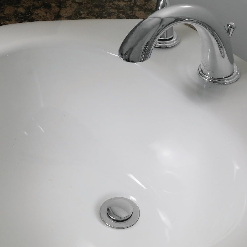 Tapón desplegable para fregadero de baño, repuesto para montaje de drenaje emergente, chapado en cromo, 11041