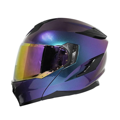 Casco ABATIBLE Edge Modelo X5A Visor Doble ANTIVAHO Certificado Dot Moto - Cascos Motocross Pegatina Pegatinas Protector Mujer y Hombre