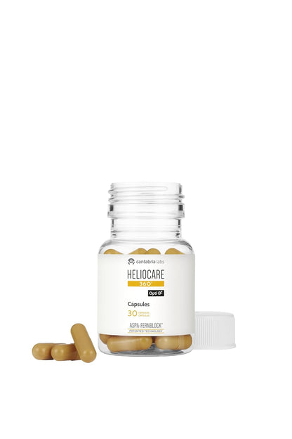 Heliocare 360° 500 Mg Suplemento Alimenticio 30 Cápsulas | 500 mg, 30 cápsulas, protección solar avanzada, Fernblock+