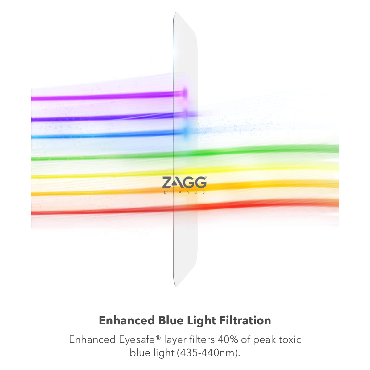 ZAGG InvisibleShield Fusion XTR para Samsung Galaxy S22 - Protección de visualización híbrida flexible - con D3O - Filtro de luz azul - Ultra sensible al tacto - Tecnología biométrica - Superficie