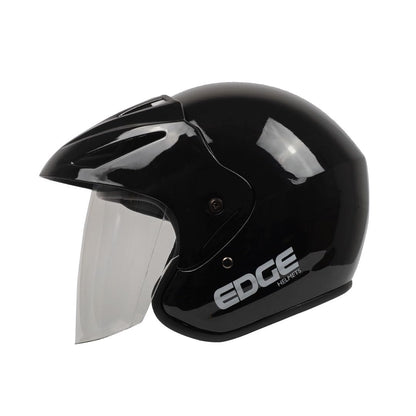 Casco Motocicleta Abierto Semi-Integral Marca Edge - Jaguar - Visor ANTIVAHO - Certificado Dot - Cascos Motocross Pegatina Pegatinas Protector Mujer Hombre