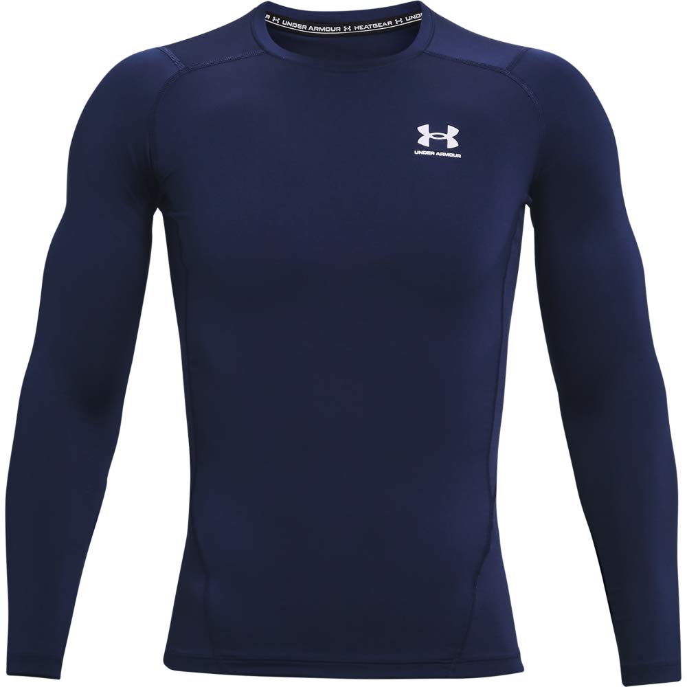 Under Armour HeatGear Playera de Compresión Manga Larga Hombre - XXL - Azul