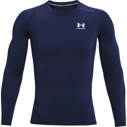 Under Armour HeatGear Playera de Compresión Manga Larga Hombre - XXL - Azul