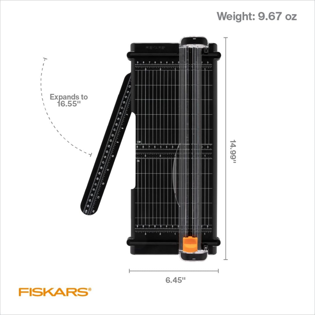 Fiskars 12 Inch Titanium SureCut Paper Trimmer (01-005454)