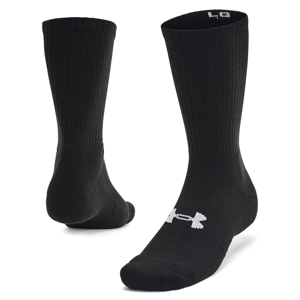 Under Armour Calcetines Tácticos para Botas Unisex - M - (001) Negro Negro Blanco