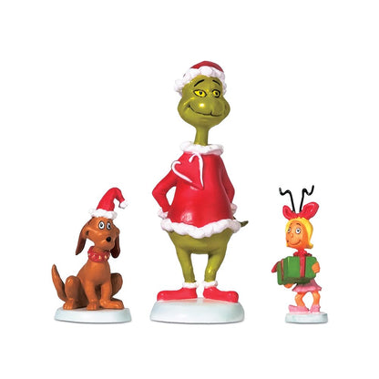 Department 56 Grinch Village MAX y Cindy-Lou Who - Figura de Accesorio, 7 cm