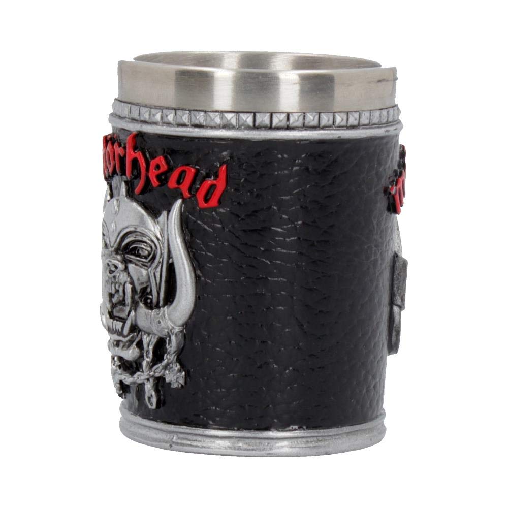 Nemesis Now B4122M8 Motorhead - Vaso de chupito (7 cm, resina con inserto de acero inoxidable, 35 mililitros)