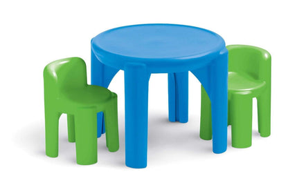 Little tikes Brillante 'n Bold sillas y Mesa, Color Verde y Azul