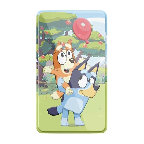 Bluey Dominó Infantil en Tin (Caja metálica), Juego de Mesa con 28 Fichas Ilustradas