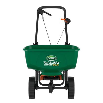 Scotts Turf Builder EdgeGuard DLX Difusor de transmisión para Semillas, Fertilizantes, Sal, derretimiento de Hielo, soporta hasta 15.000 pies Cuadrados Producto