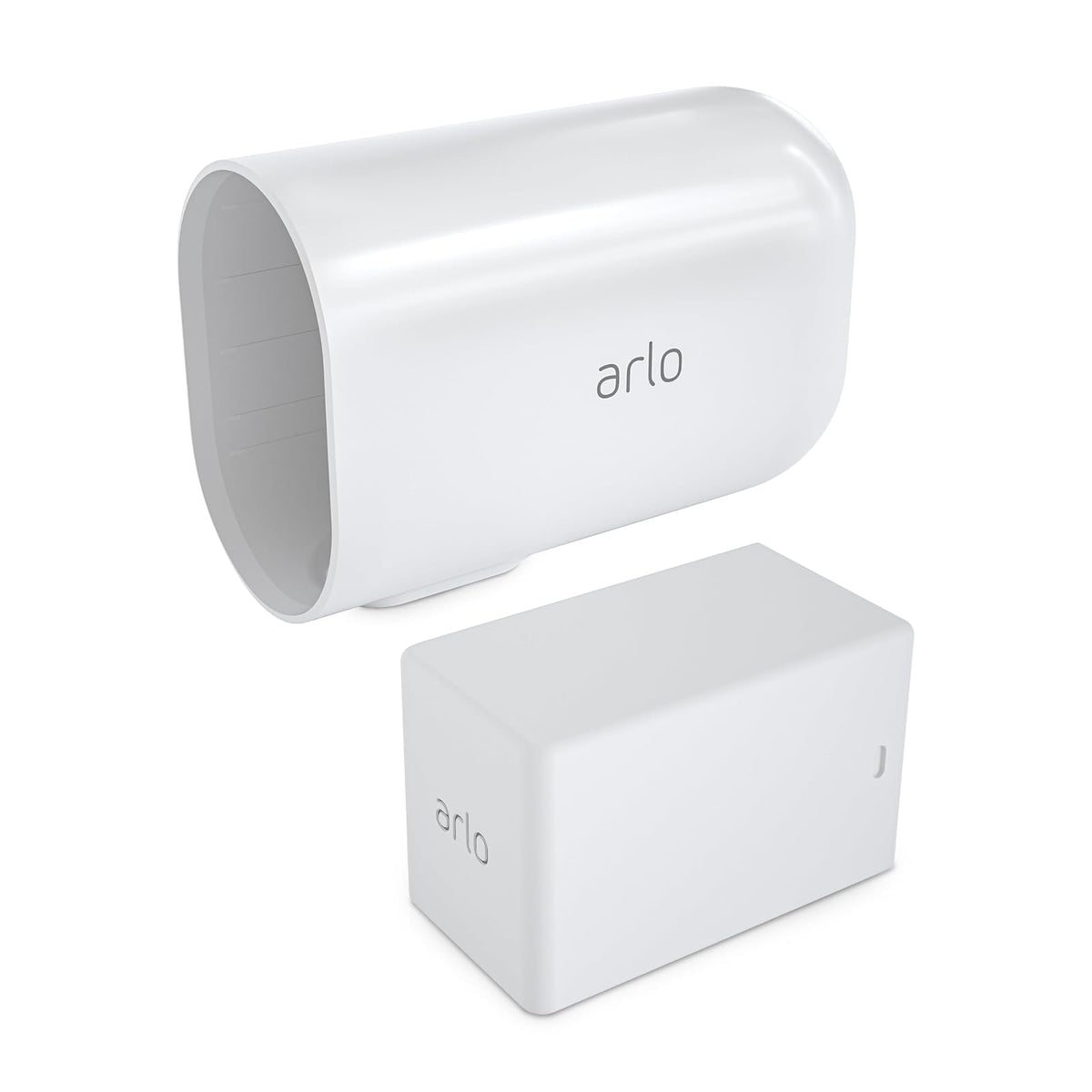 Arlo - Batería y Carcasa extendidas - Accesorio Certificado 2.5X duración de la batería, Funciona Pro 5S 2K, Pro 4, Pro 3, Floodlight, Ultra 2 y Ultra cámaras, Color Blanco -