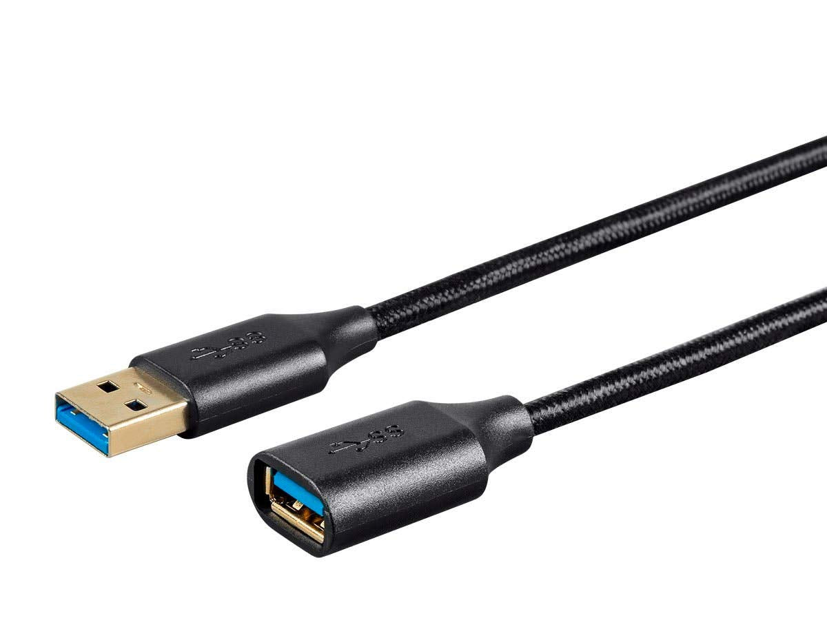 Mono USB 3.0 A Male to A Female Premium Extension Cable 6ft