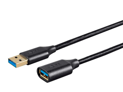 Mono USB 3.0 A Male to A Female Premium Extension Cable 6ft