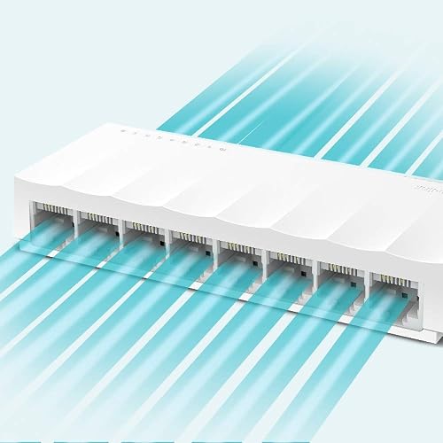 TP-Link LS1008, Switch Fast Ethernet no administrable, 8 * 10/100Mbps Puertos, Diseño de Escritorio, Plug and Play