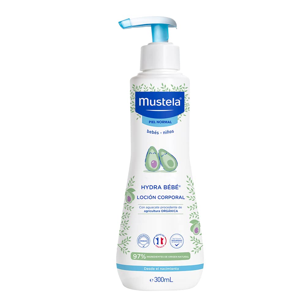 Mustela Shampoo Suave con Manzanilla para Bebé o Niño con Piel Normal, 200mL, 2 en 1: Shampoo y Crema Corporal Hidratante, 300mL