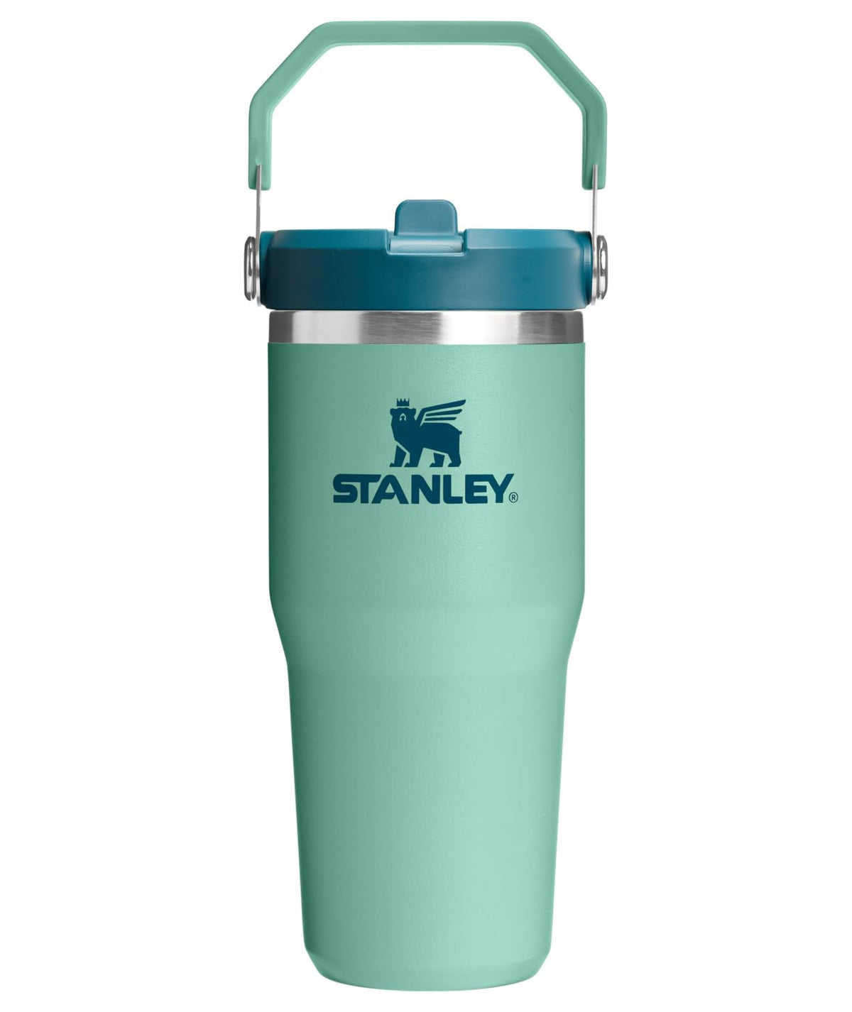 Stanley IceFlow 2.0 Vaso de Popote con Tapa Giratoria - Verde primavera - 0.4 Litros