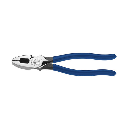 Klein Tools D213-9NETP Pinza de Electricista Alta Palanca con Jalaguía, Cabeza Inglesa, 9"