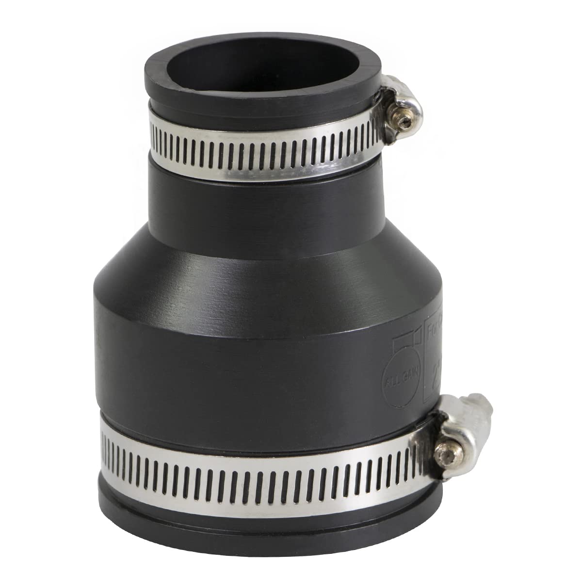 Everconnect Acoplamiento reductor, Unidad simple, 2 x 1-1/4, Negro